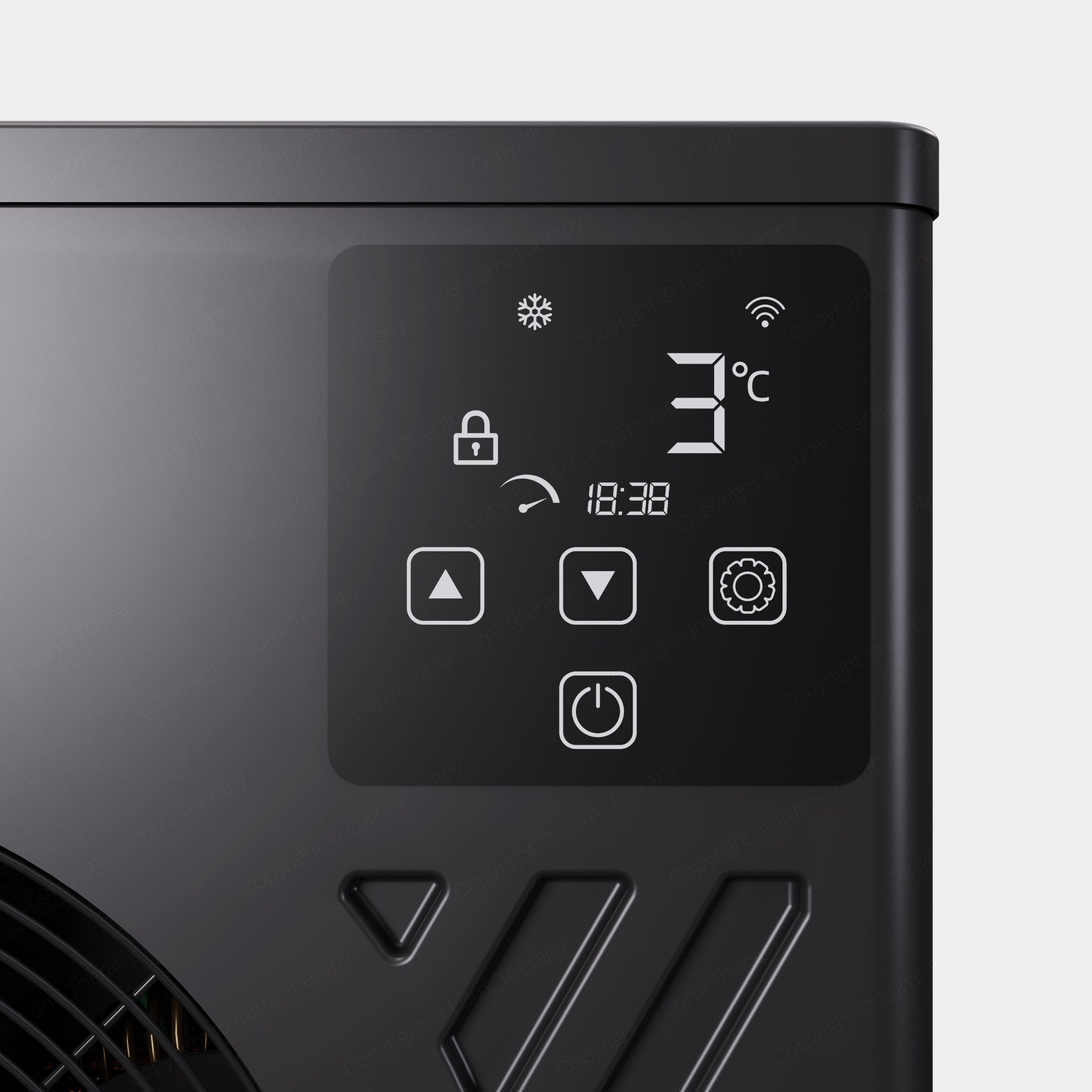 LUMI Cube PRO chiller - display