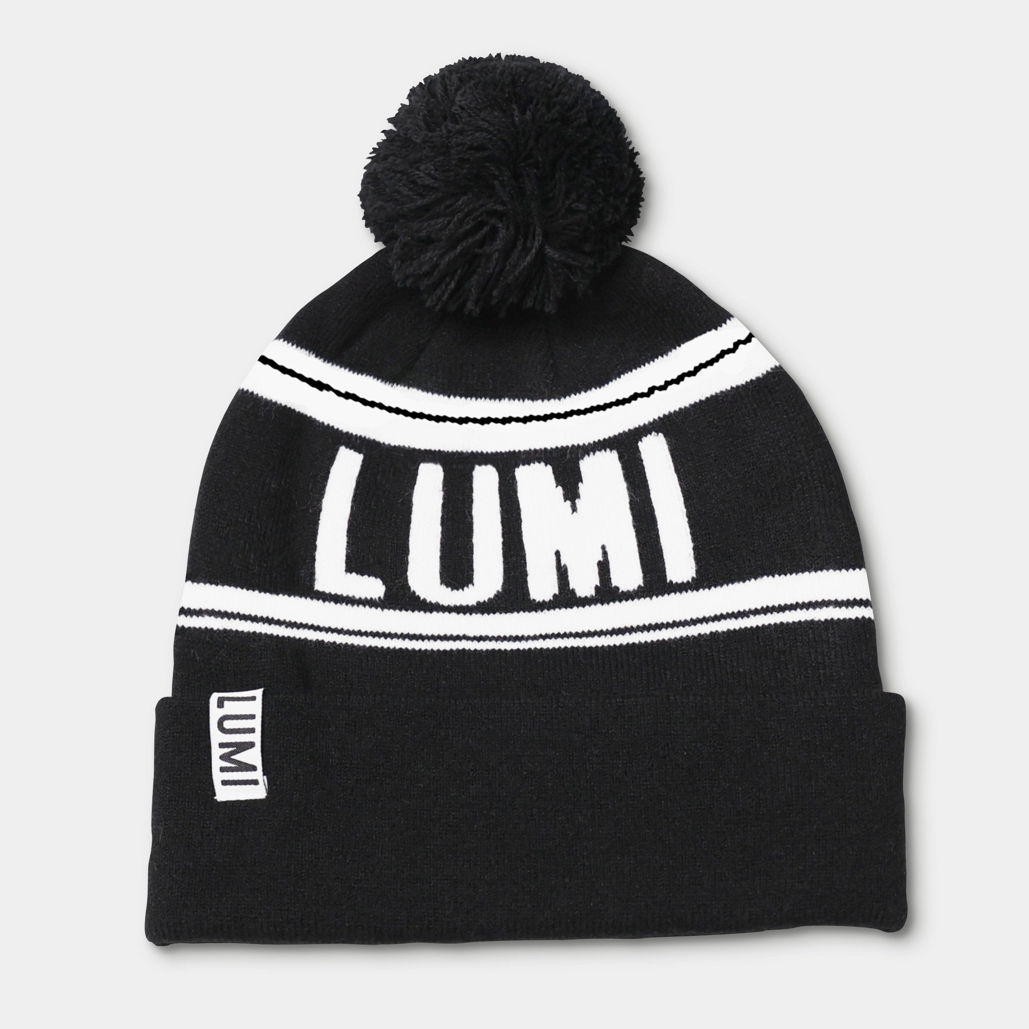 LUMI Bobble Hat Black 