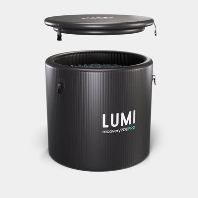 LUMI Recovery Duo PRO ice barrel with lid above
